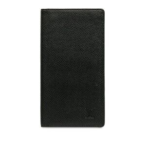 Louis Vuitton Taiga Brazza Wallet Ardoise Black color